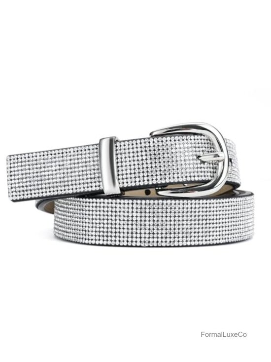Rhinestone Belt for Women - Sparkly Diamond Belt - Ladies Glitter Belt main image 6